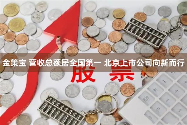 金策宝 营收总额居全国第一 北京上市公司向新而行