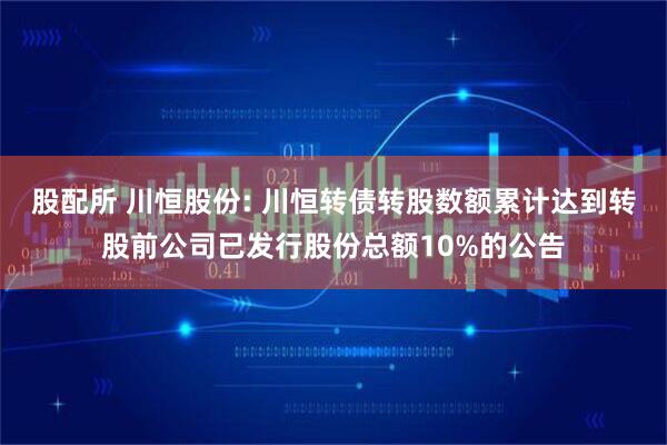 股配所 川恒股份: 川恒转债转股数额累计达到转股前公司已发行股份总额10%的公告